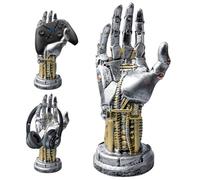 GOMETY Cyberpunk, supporto per cuffie, supporto per cuffie da gioco, supporto per controller e controller, supporto per controller futuristico, design in resina, effetto metallo, accessorio per