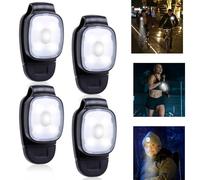 GOMETY Lampada a LED con clip, lampada frontale a LED USB ricaricabile con 3 modalità, luce a LED, piccola lampada per la fronte dei bambini, impermeabile, per campeggio, escursioni, zaino e jogging