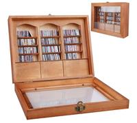 GOMETY Libreria per paure, libreria in miniatura con 200 piccoli ornamenti per libri, casa delle bambole in legno, piccola vetrina creativa anti paura per gli amanti dei libri e ansiosi