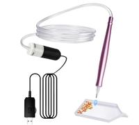 GOMETY Penna elettrica Diamond Paint con funzione sottovuoto, set di accessori per pittura con diamantini con vano portaoggetti e diamanti di ricambio, durevole, stabile e leggera, perfetta per adulti