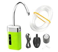 GOMETY Pompa per ossigeno da pesca, ricarica USB, 3 modalità, pompa ad aria per acquario, sensore intelligente, pompa per acqua, luce a LED, lavaggio a mano, tripla filtrazione, pompa per ossigeno