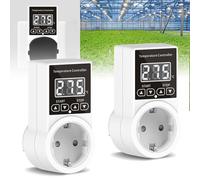 GOMETY Presa di controllo della temperatura con sonda, 230 V, termostato digitale, riscaldamento digitale con schermo LCD per serre terrario (1)