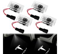 GOMETY Proiettore di luce a LED per portiera dell'auto, luce di benvenuto per modello 3/Y/S/X, logo, illuminazione per porta auto, luce LED (4)