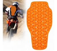 GOMETY Protezioni per la schiena per moto, rimovibili, certificate, ad alta sicurezza, protezione per la schiena, per moto, unisex, per adulti, 42 x 32 cm, materiale PU