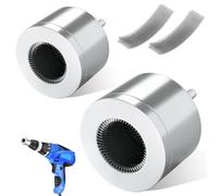 GOMETY Pulitore in Rame per Avvitatore: Set di 2, Spazzole Metalliche da 15mm E 22mm, Rimozione della Ruggine E Preparazione per Saldatura (15mm/22mm)