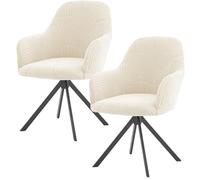 GOMETY Set di 2 coprisedie, in tessuto elasticizzato, coprisedie con braccioli, copertura protettiva lavabile e rimovibile, protezione universale in jacquard per sedie da pranzo, sedie da cucina
