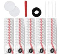 GOMETY Set di cosmetici per hotel, 100 pezzi, confezionati singolarmente, per hotel, articoli da toeletta, prodotti per l'igiene gastronomica, con batuffoli di cotone, lima per unghie, elastici per