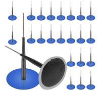 GOMETY Set di riparazione pneumatici funghi 24 toppe adesive per riparazione pneumatici funghi pneumatici con patch da 40 mm e asta da 4,5 mm, set di riparazione pneumatici auto, camion e trattori