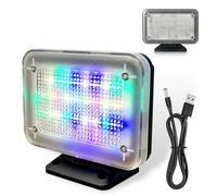 GOMETY Simulatore TV, simulatore televisivo con 24 LED e 4 programmi selezionabili, LED falso simulatore TV, autonomia regolabile per l'uso come protezione anti-intrusione, alta sicurezza