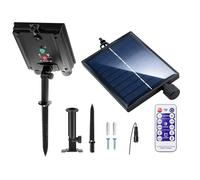 GOMETY Solar Light Control Box - Controller impermeabile per pannello luminoso, con 8 modalità di lampeggiamento, scatola di controllo in polisilicio con telecomando per feste in giardino, balcone