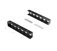 GOMETY Supporto da tavolo per computer portatile, supporto da parete per computer portatile, sotto scrivania, organizer multifunzione per laptop, tablet, tastiere, TV box router, per dispositivi < 4