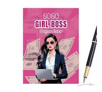 Gomice Agenda Femminile Organizer e Taccuino di Lavoro - 80 Pagine Agenda Personale Riunioni Pianificazione,Taccuino per Appunti di Lavoro | Ideale per Casa Viaggi Trasferte di