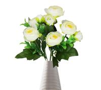 Gomice artificiale, fiori finti | Valiche di camelia floreale significative realistiche,Elegante decorativo senza irrigazione per decorazioni per la casa soggiorno camera da letto