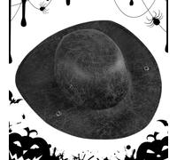 Gomice Cappello Da Pirata Per Adulti | Cappello Tricorno Coloniale In Pelle - Accessorio per Travestimenti per Feste Halloween Cosplay Compleanni Maschere Teatro Scuola Spettacoli Palcoscenico Raduni