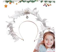 Gomice Costumi da angelo per donna | di fata Fascia per capelli di elfo di costume,Oggetti di scena, abiti da festa, o cerchietti per Halloween, Natale, donne e ragazze