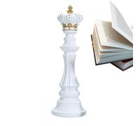 Gomice Decorazione del pezzo degli scacchi in resina, statuetta di scacchi moderna,Decorazione degli scacchi con figurine di pezzi degli scacchi - Ornamenti da tavolo Re Regina Scacchi, figurine da
