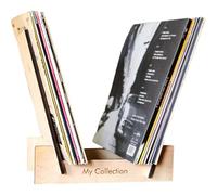 Gomice Porta record in legno,Scaffale per dischi in vinile in legno | Portadocumenti durevole Portadocumenti riutilizzabile Portaalbum in legno per decorazioni da scrivania