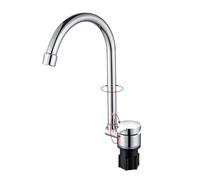 Gomice Rubinetti da Cucina per - Rubinetto Pieghevole salvaspazio in Ottone per Acqua - per lavelli da Bar per roulotte, rimesse per Barche, Yacht, Bar