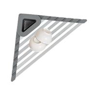 Gomice Scaffale Angolare Scolapiatti Per Angolo Lavello - Organizzatore Triangolare per Lavello - Portaoggetti Vassoio Dispenser Cestino Drenante Per Cucina Casa