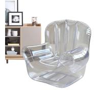 Gomice Sedia Gonfiabile - Mobili Gonfiabili Poltrona ad Aria | Mobili Soffice Ergonomico Trasparente per Camera Viaggio Piscina Balcone Giardino Interni