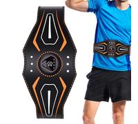 Gomice Stimolatore Muscolare Elettrico ABS | Attrezzatura per Allenamento Addominale | Attrezzo Fitness con Display Digitale per Uomo Donna A Casa in Pausa Lavoro in Auto Durante Riposo A Letto