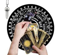 Gomice Tavola a Pendolo - Grafici del Pendolo metafisico in Gomma,Tavola del Pendolo della Strega, Decorazione della Seduta spiritica, tavola dello Spirito Santo, Kit della Strega, Regalo