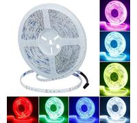 GOMING 10M 24V RGB Striscia LED 120W Flessibile Alta Densità 1200 LEDs Alta Luminosità Non Impermeabile IP20 Nastri LED per Decorazione Interna(RGB Controller e Alimentatore Non Inclusi)