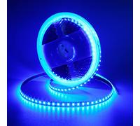 GOMING 10M 24V Striscia LED Blu Flessibile Alta Densità 1200 LEDs Alta Luminosità Non Impermeabile IP20 Nastri LED per Decorazione Interna(Senza Alimentazione)