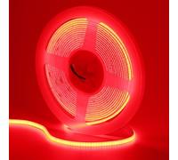 GOMING 12V 5mm Larghezza Rosso COB Striscia LED 5M Alta Densità 400LEDs/M