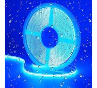 GOMING 24V 10M COB Striscia LED Blu IP65 Impermeabile Alta Densità 384LED/M Alta Luminosità Flessibile Luci LED per Soggiorno Natale Bar Decorare(Senza Alimentazione)