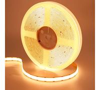 GOMING 24V 10M Doppia Fila COB Striscia LED Bianco Caldo 3000K CRI 93+ Alta Densità 600LED/M Alta Luminosità 20000lm Non Impermeabile IP20 Luci LED per Decorazione Della Casa(Senza Alimentazione)