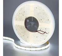 GOMING 24V 10M Doppia Fila COB Striscia LED Bianco Freddo 6000K CRI 93+ Alta Densità 600LED/M Alta Luminosità 20000lm Non Impermeabile IP20 Luci LED per Decorazione Della Casa(Senza Alimentazione)