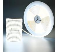 GOMING 24V 20M COB Striscia LED Bianco Freddo 6000K 146W Alta Densità 480LED/M CRI 93+ Senza Punti Luce Alta Luminosità 14000lm IP20 Non Impermeabile Luci LED per Decorazione Casa(Senza Alimentazione)