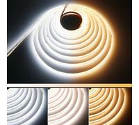 GOMING 24V CCT Striscia LED COB Sintonizzabili 2700K-6500K Bianco Regolabile 5M 624LED/M CRI 93+ Non Impermeabile IP20 Luci Nastro LED per la Casa Decorazione(Controller e Alimentatore Non Inclusi)