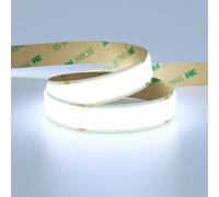 GOMING 24V Larghezza 15mm COB Striscia LED Bianco Freddo 6000K 5M 25W/M CRI 93+ Alta Densità 960LED/M Alta Luminosità 13750lm IP20 Non Impermeabile Luci LED per Decorazione Casa(Senza Alimentazione)