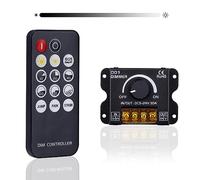 GOMING DC 5V 12V 24V 30A RF LED Light Strip Dimmer PWM Dimming Controller Controllo Wireless o Attraverso la Manopola per regolare la luminosità Adatto per Strisce luminose a LED