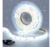 GOMING DC 5V USB COB Striscia LED Bianco Freddo 6000K IP65 Impermeabile Alimentato da USB 2M 320LED/M CRI 93+ Flessibile Nastro LED Autoadesivo Luci per Decorazione Della Casa