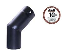 GOMITI CURVE ALA 2MM AETERNUM NERO 45° D.CM. 12-13-14-15-16 STUFE CANNE FUMARIE