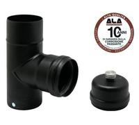 GOMITI CURVE RACCORDI RACCORDO ALA 2MM A "T" AETERNUM CM.8 - 10 PER STUFA PELLET