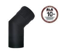 GOMITI GOMITO CURVE ALA 2MM AETERNUM NERO 45° CM.8 - 10 PER STUFE STUFA PELLET