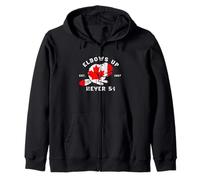 Gomiti in Canada Mai 51 Orgoglioso castoro canadese True North Felpa con Cappuccio