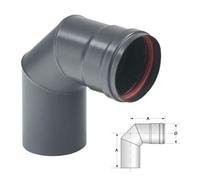 GOMITO IN ACCIAIO PESANTE SMALTATO PORCELLANATO PELLET AETERNUM 90 CM. 8