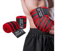 Gomitiere per Sollevamento Pesi, Panca da Panca, Cross Training e Powerlifting, per Uomini e Donne, 120 cm, in Nylon (1 Paio), Aumenta la stabilità delle articolazioni e Supporta Il Recupero da