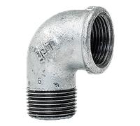 Gomito 2'' M-F 90° in ghisa malleabile zincato