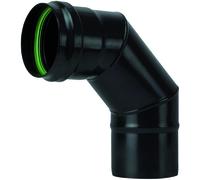 Gomito porcellanato 90° per stufa a pellet attacco MF Ø 10 cm senza guarnizione