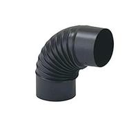 GOMITO 90 ° PORCELLANATO STUFE A LEGNA NERO OPACO ALA SMALTO CLASSIC EE ¸ ...