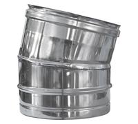 GOMITO A 15° ø cm 10 In acciaio inox AISI 304. Spessore 0,5 mm. DF 7025802