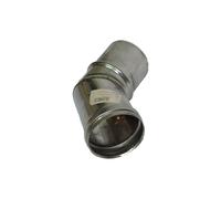 Gomito a 45° in acciaio inox per stufa a pellet resistente diametro 80 mm