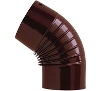 Gomito a 45° Per Stufa a Legna Classic Porcellanato Marrone Ø 10 cm Save Riscald