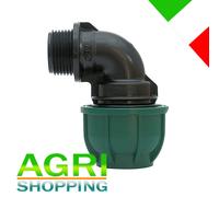 Gomito a 90° 110 x 4" con Derivazione Filettato Maschio PN10 Irritec